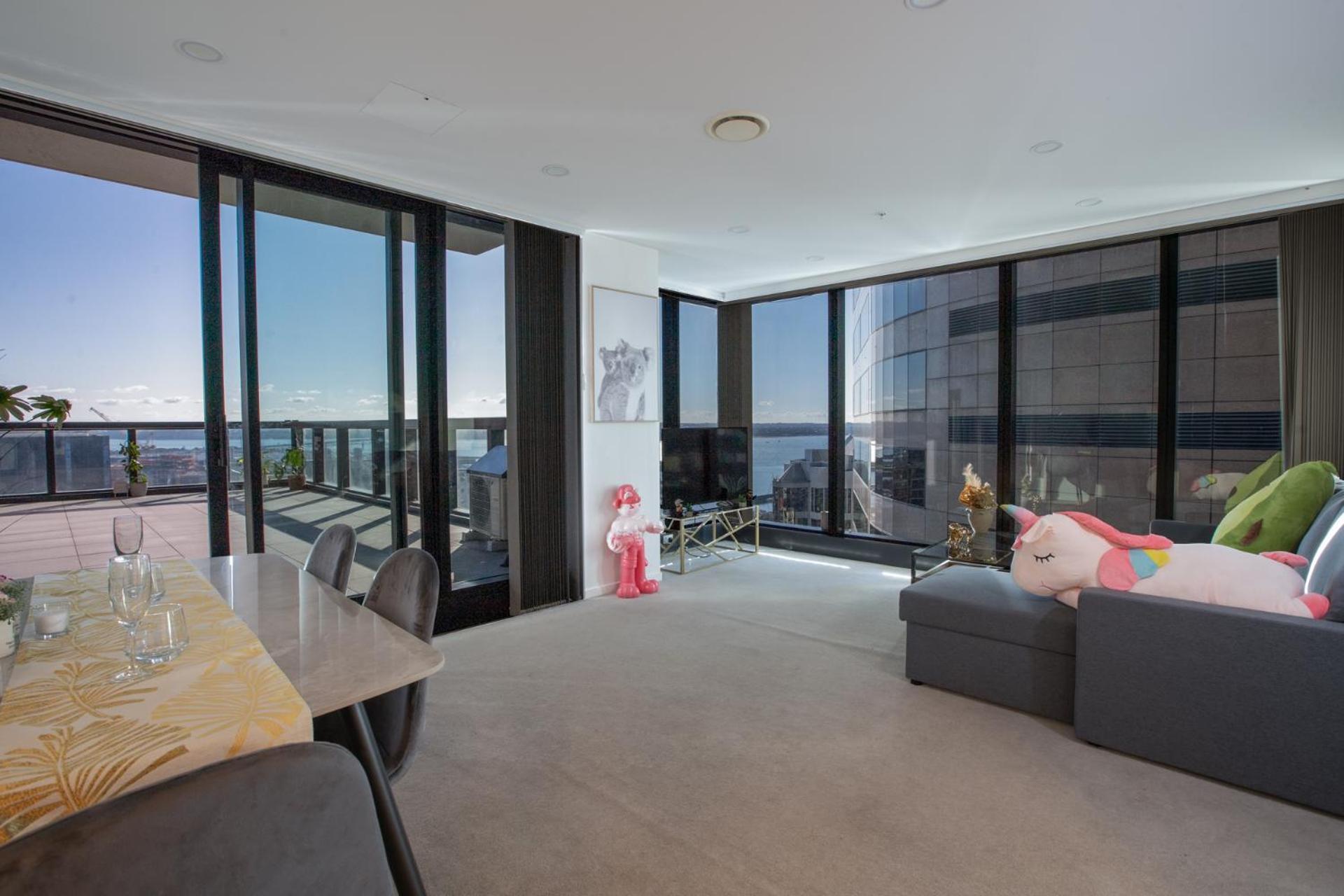 天空城景 海景 私人大阳台公寓 Auckland Exterior photo